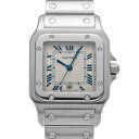 カルティエ CARTIER サントス ガルベ LM W20018D6 アイボリー レディース 腕時計 カルティエ 時計 高級腕時計 ブランド 【ローン36回払い無金利】【中古】
