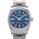ロレックス ROLEX オイスターパーペチュアル 34 124200 ランダムシリアル ブライトブルー ユニセックス 腕時計 ロレックス 時計 高級腕時計 ブランド 【ローン36回払い無金利】【中古】