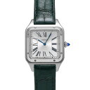 カルティエ CARTIER サントスデュモン LM WSSA0022 シルバー メンズ 腕時計 カルティエ 時計 高級腕時計 ブランド 【ローン36回払い無金利】【中古】