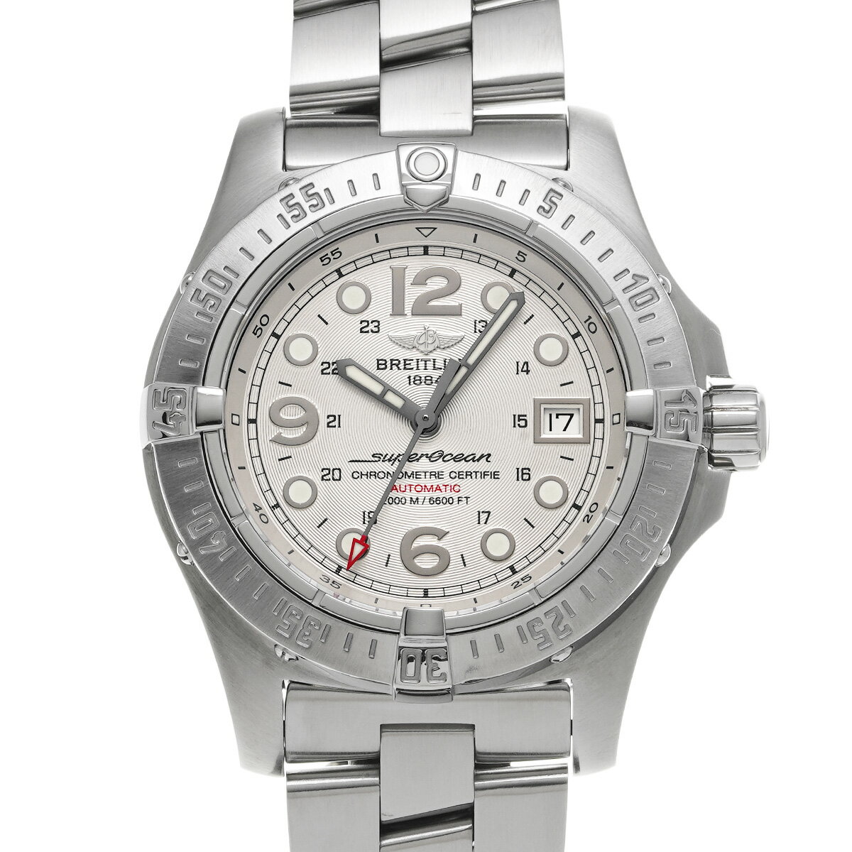 ブライトリング BREITLING スーパーオーシャン スチールフィッシュ A179G91PRS シルバー メンズ 腕時計 ブライトリング 時計 高級腕時計 ブランド 【ローン36回払い無金利】【中古】