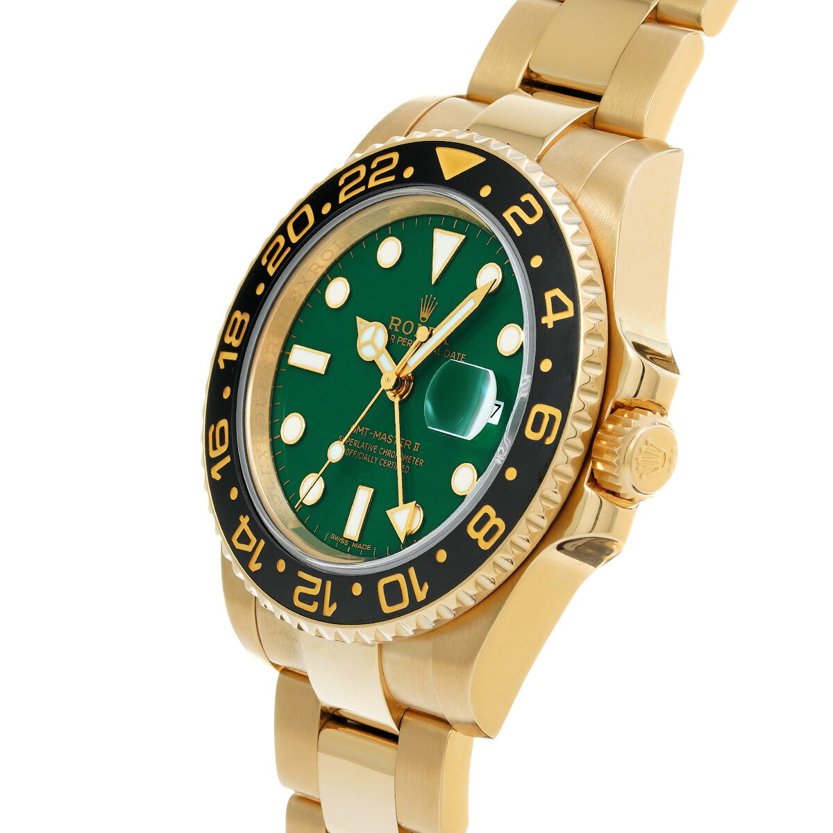 ロレックス ROLEX GMTマスターII 116718LN M番(2007年頃製造) グリーン メンズ 腕時計 ロレックス 時計 高級腕時計 ブランド 【ローン36回払い無金利】【中古】