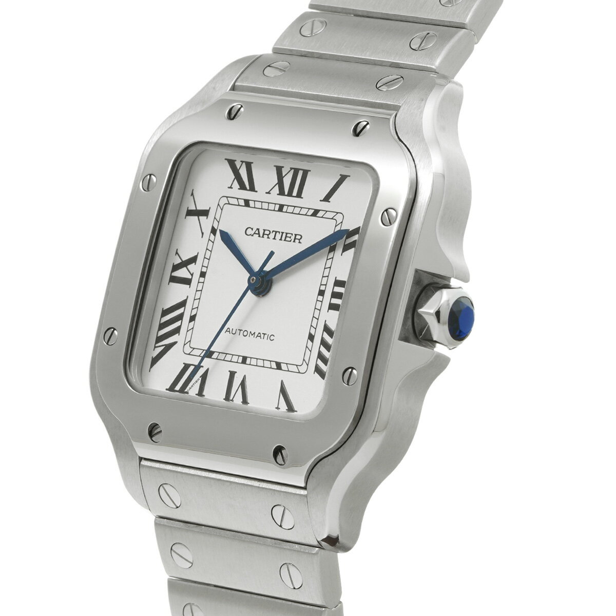 カルティエ CARTIER サントス ドゥ カルティエ MM WSSA0010 シルバー ユニセックス 腕時計 カルティエ 時計 高級腕時計 ブランド 【ローン36回払い無金利】【中古】