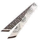 エルメス HERMES ツイリー L EFFET KALEIDOSCOPE ブラウン系/マルチカラー シルク100% レディース スカーフ エルメス 【ローン36回払い無金利】【新品】(4)