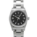 ロレックス ROLEX オイスターパーペチュアル 77080 F番(2003年頃製造) ブラック ユニセックス 腕時計 ロレックス 時計 高級腕時計 ブランド 【ローン36回払い無金利】【中古】
