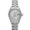 ロレックス ROLEX デイトジャスト 79174NG Y番(2002年頃製造) ホワイトシェル/ダイヤモンド レディース 腕時計 ロレックス 時計 高級腕時計 ブランド 【ローン36回払い無金利】【中古】