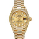 ロレックス ROLEX デイトジャスト 69178G T番(1997年頃製造) シャンパン/ダイヤモンド レディース 腕時計 ロレックス 時計 高級腕時計 ブランド 【ローン36回払い無金利】【中古】