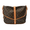 ルイ ヴィトン LOUIS VUITTON モノグラム ソミュール 35 ブラウン M42254 モノグラムキャンバス ユニセックス ショルダーバッグ ヴィトン...
