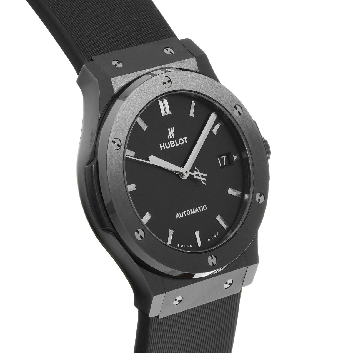 【〜7/26 最大3万円クーポン】ウブロ HUBLOT クラシックフュージョン ブラックマジック 511.CM.1171.RX マットブラック メンズ 腕時計 ウブロ 時計 高級腕時計 ブランド 【ローン36回払い無金利】【中古】