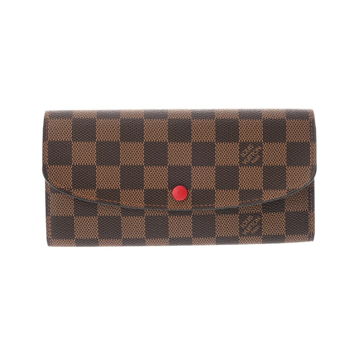 【〜11/27 最大3万円クーポン】ルイ ヴィトン LOUIS VUITTON ダミエ ポルトフォイユ エミリー ルージュ N63544 ダミエキャンバス レディース 長財布 ルイ ヴィトン 財布 ブランド 【ローン48回払い無金利】【中古】(4)