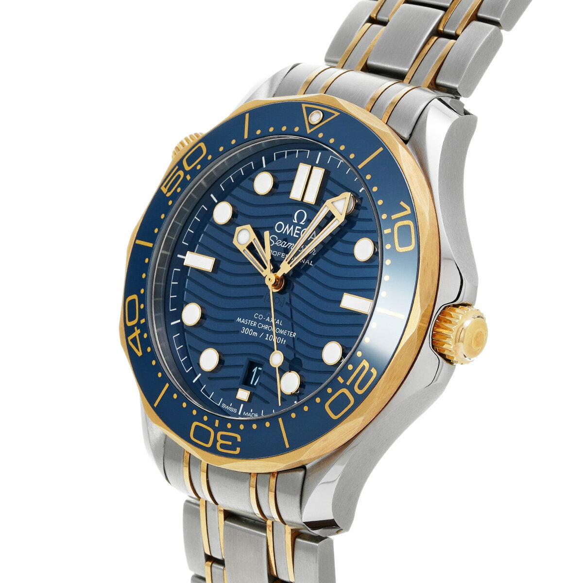 オメガ OMEGA シーマスター ダイバー300 コーアクシャル マスタークロノメーター 210.20.42.20.03.001 ブルー メンズ 腕時計 オメガ 時計 高級腕時計 ブランド 【ローン36回払い無金利】【中古】
