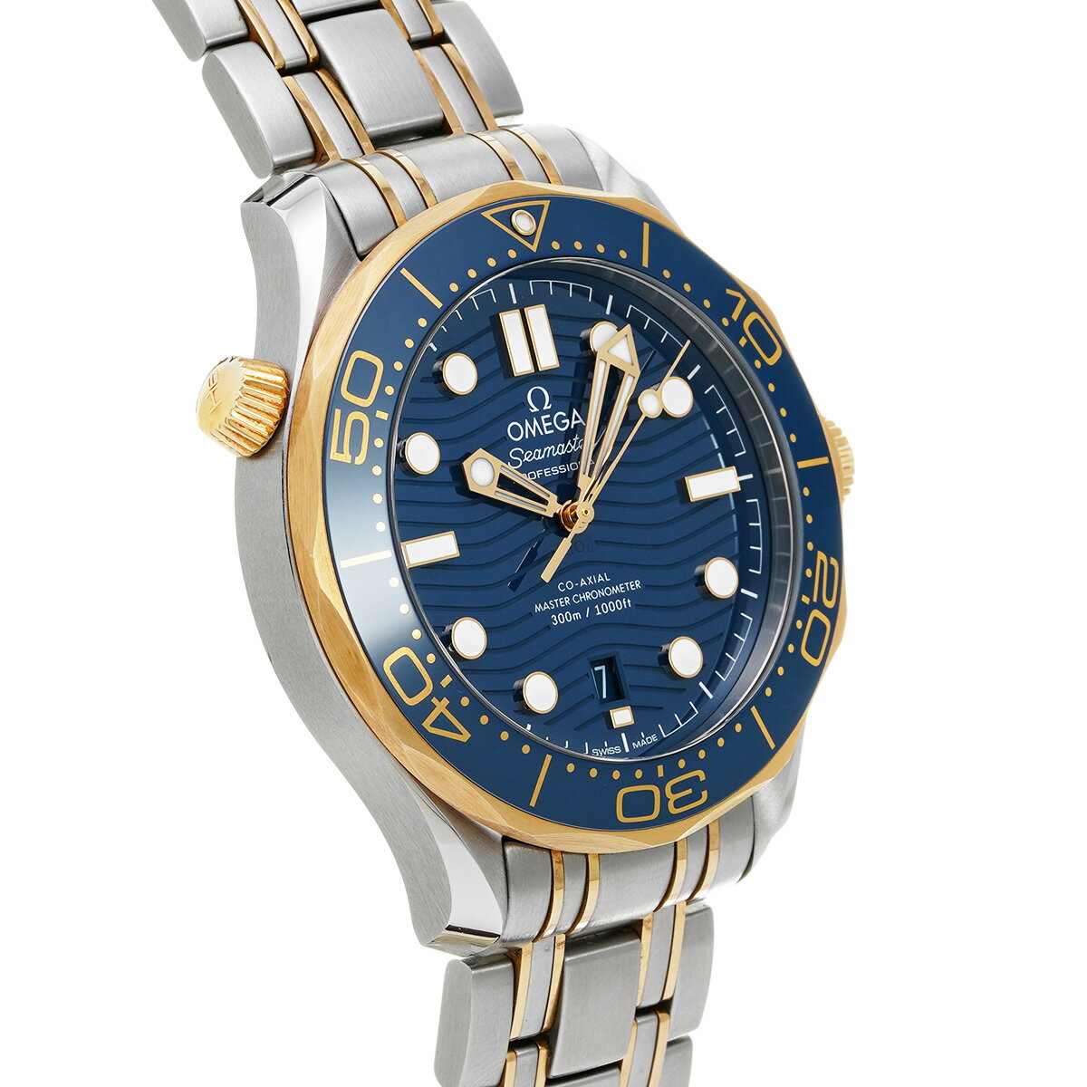 オメガ OMEGA シーマスター ダイバー300 コーアクシャル マスタークロノメーター 210.20.42.20.03.001 ブルー メンズ 腕時計 オメガ 時計 高級腕時計 ブランド 【ローン36回払い無金利】【中古】