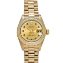 ロレックス ROLEX デイトジャスト 69178LS S番(1993年頃製造) シャンパン/ダイヤモンド/サファイア レディース 腕時計 ロレックス 時計 高級腕時計 ブランド 【ローン36回払い無金利】【中古】