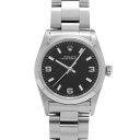 ロレックス ROLEX オイスターパーペチュアル 67480 U番(1997年頃製造) ブラック ユニセックス 腕時計 ロレックス 時計 高級腕時計 ブランド 【ローン36回払い無金利】【中古】