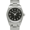 ロレックス ROLEX オイスターパーペチュアル 77080 Y番(2002年頃製造) ブラック ユニセックス 腕時計 ロレックス 時計 高級腕時計 ブランド 【ローン36回払い無金利】【中古】