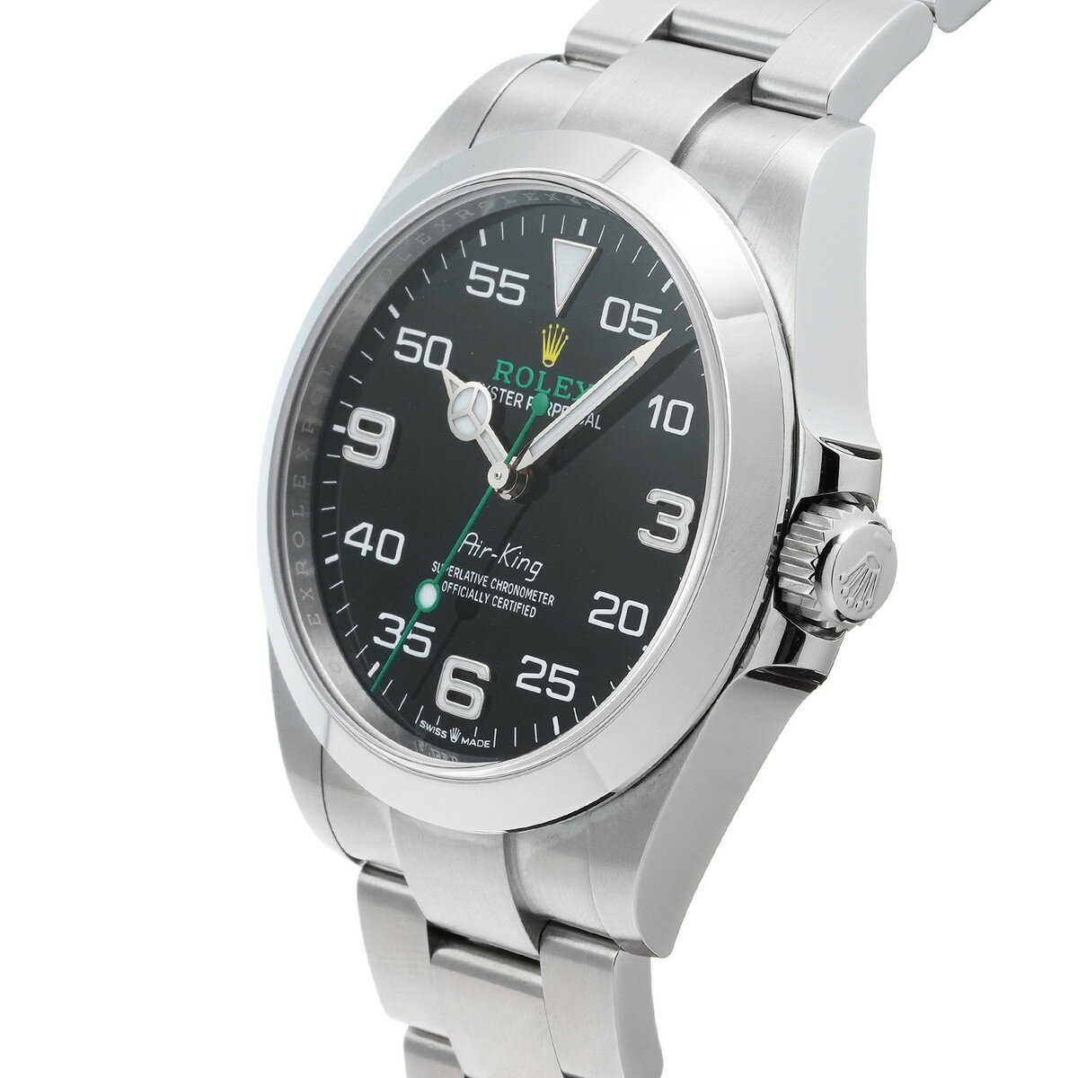 【〜9/24 最大3万円クーポン】ロレックス ROLEX エアキング 126900 ブラック メンズ 腕時計 ロレックス 時計 高級腕時計 ブランド 【ローン36回払い無金利】【中古】