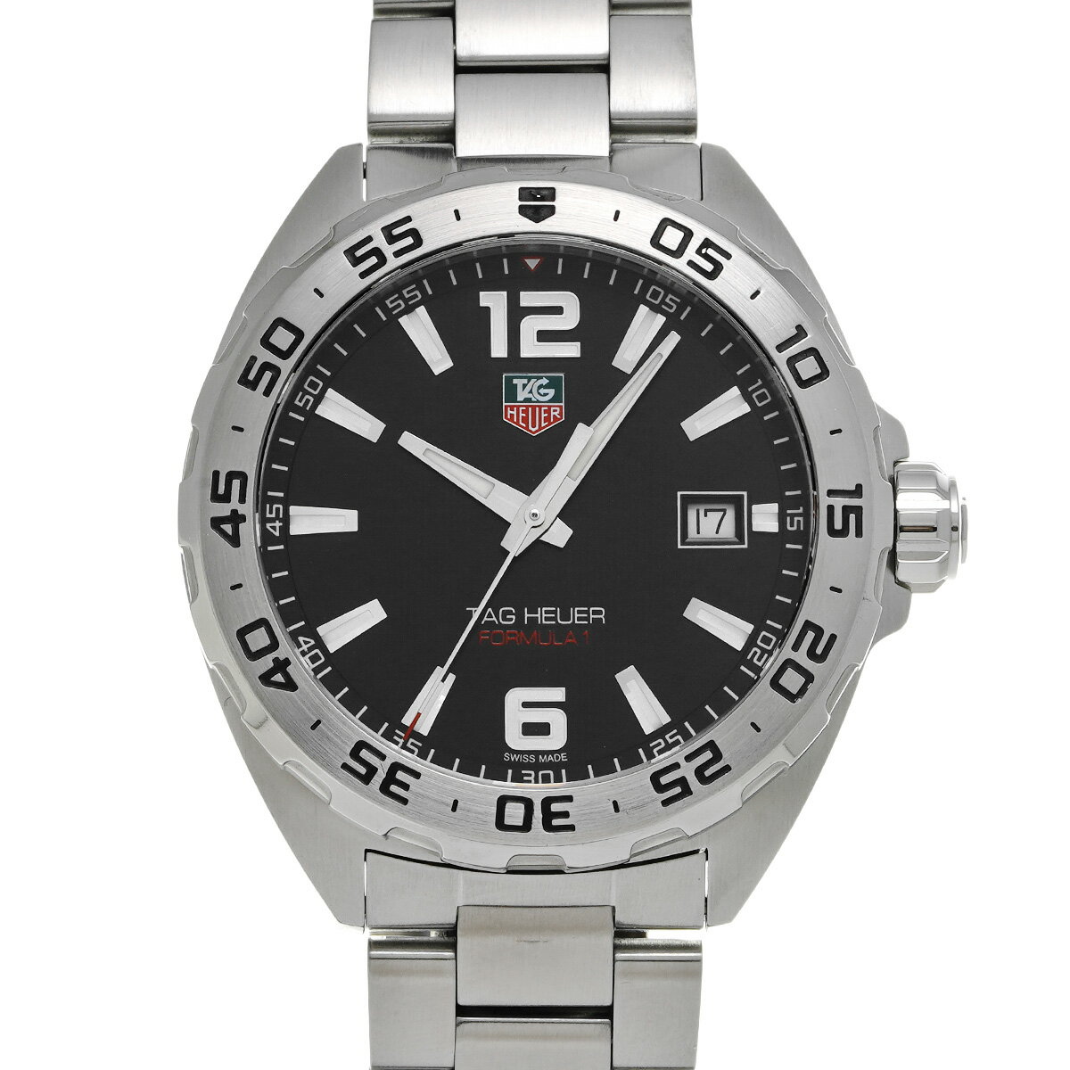 タグ ホイヤー TAG HEUER フォーミュラ1 クォーツ WAZ1112.BA0875 ブラック メンズ 腕時計 タグ ホイヤー 時計 高級腕時計 ブランド 【ローン48回払い無金利】【中古】