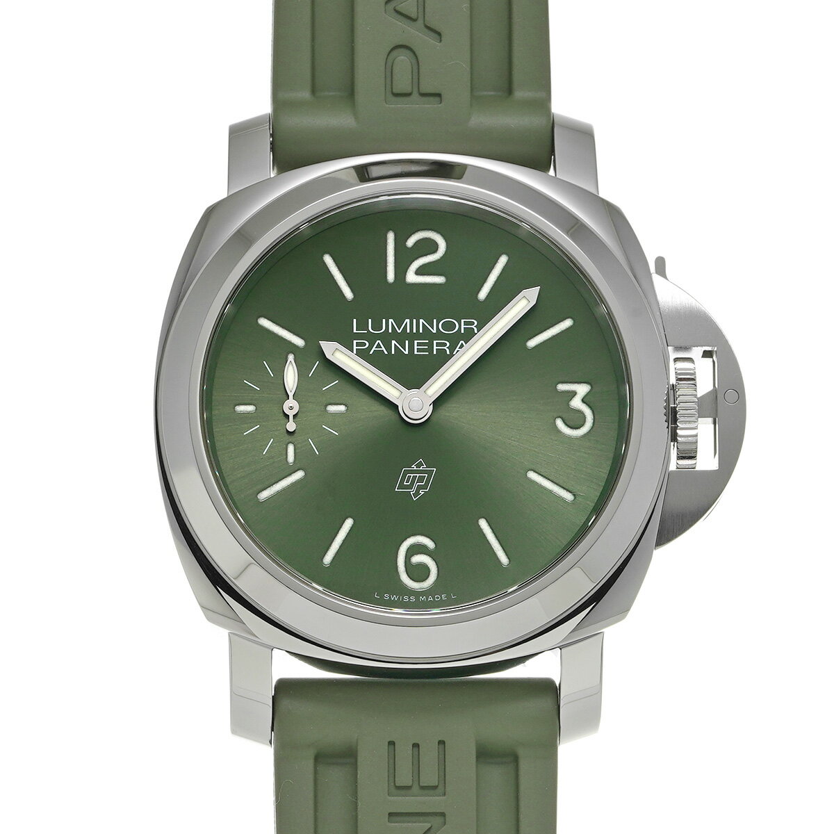 パネライ PANERAI ルミノール ロゴ PAM01624 AA番(2024年頃製造) グリーン メンズ 腕時計 パネライ 時計 高級腕時計 ブランド 【ローン36回払い無金利】【中古】