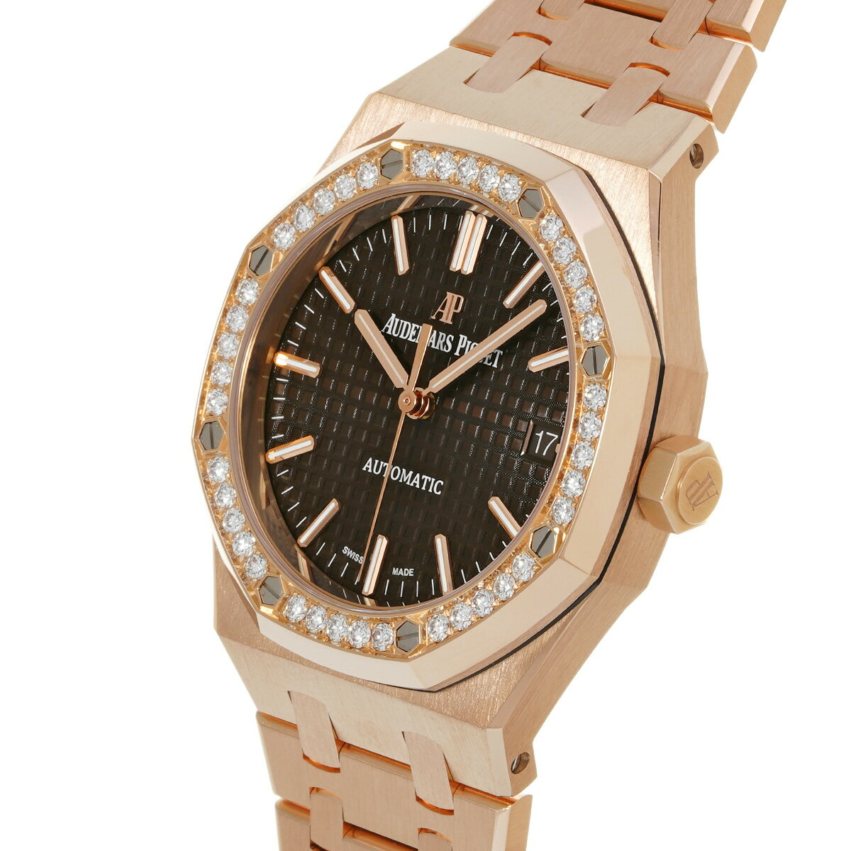 【〜8/11 最大3万円クーポン】オーデマ ピゲ AUDEMARS PIGUET ロイヤルオーク オートマティック 15451OR.ZZ.1256OR.04 ブラウン メンズ 腕時計 オーデマ ピゲ 時計 高級腕時計 ブランド 【ローン36回払い無金利】【中古】