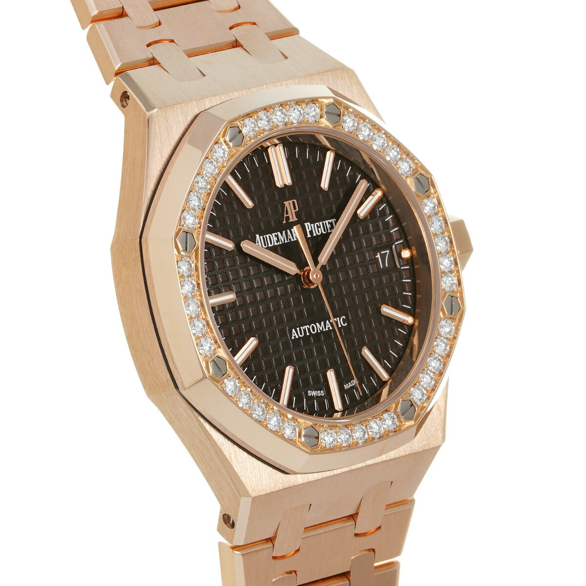 【〜8/11 最大3万円クーポン】オーデマ ピゲ AUDEMARS PIGUET ロイヤルオーク オートマティック 15451OR.ZZ.1256OR.04 ブラウン メンズ 腕時計 オーデマ ピゲ 時計 高級腕時計 ブランド 【ローン36回払い無金利】【中古】