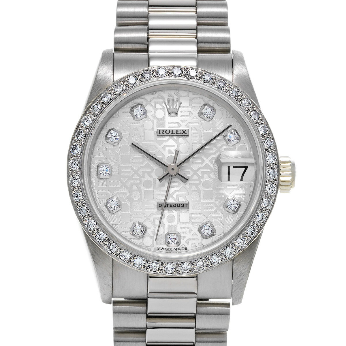 ロレックス ROLEX デイトジャスト 68289G W番(1995年頃製造) シルバーコンピュータ/ダイヤモンド ユニセックス 腕時計 ロレックス 時計 高級腕時計 ブランド 【ローン36回払い無金利】【中古】
