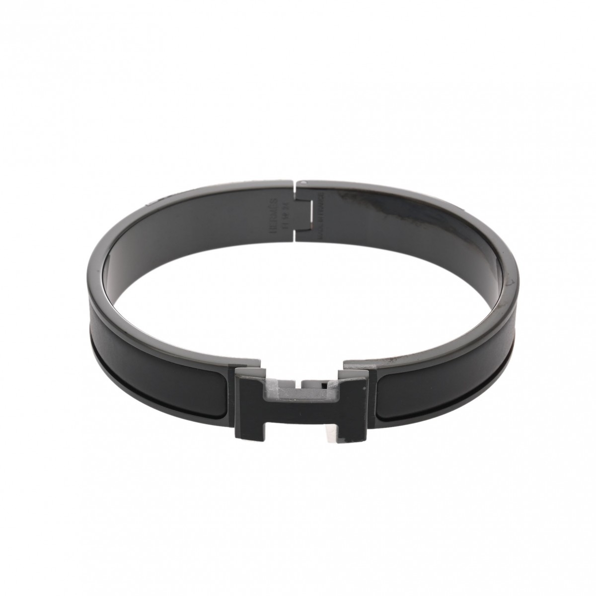 【〜11/27 最大3万円クーポン】エルメス HERMES クリックH ソーブラック/シルバー金具 メタル ユニセックス ブレスレット エルメス 【ローン48回払い無金利】【未使用】