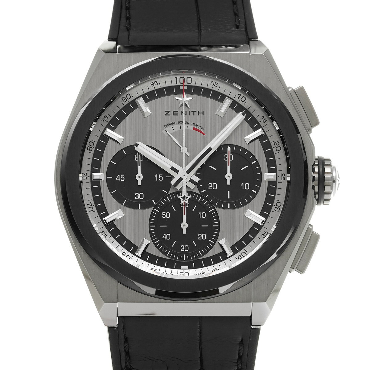 【〜8/11 最大3万円クーポン】ゼニス ZENITH デファイ エル・プリメロ 21 95.9005.9004/01.R582 シルバー/ブラック メンズ 腕時計 ゼニス 時計 高級腕時計 ブランド 【ローン36回払い無金利】【中古】