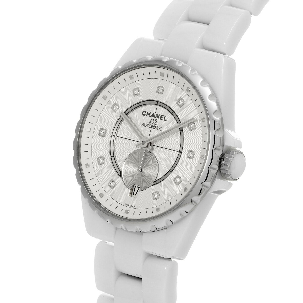 シャネル CHANEL J12 365 H4345 シルバー/ダイヤモンド ユニセックス 腕時計 シャネル 時計 高級腕時計 ブランド 【ローン48回払い無金利】【中古】