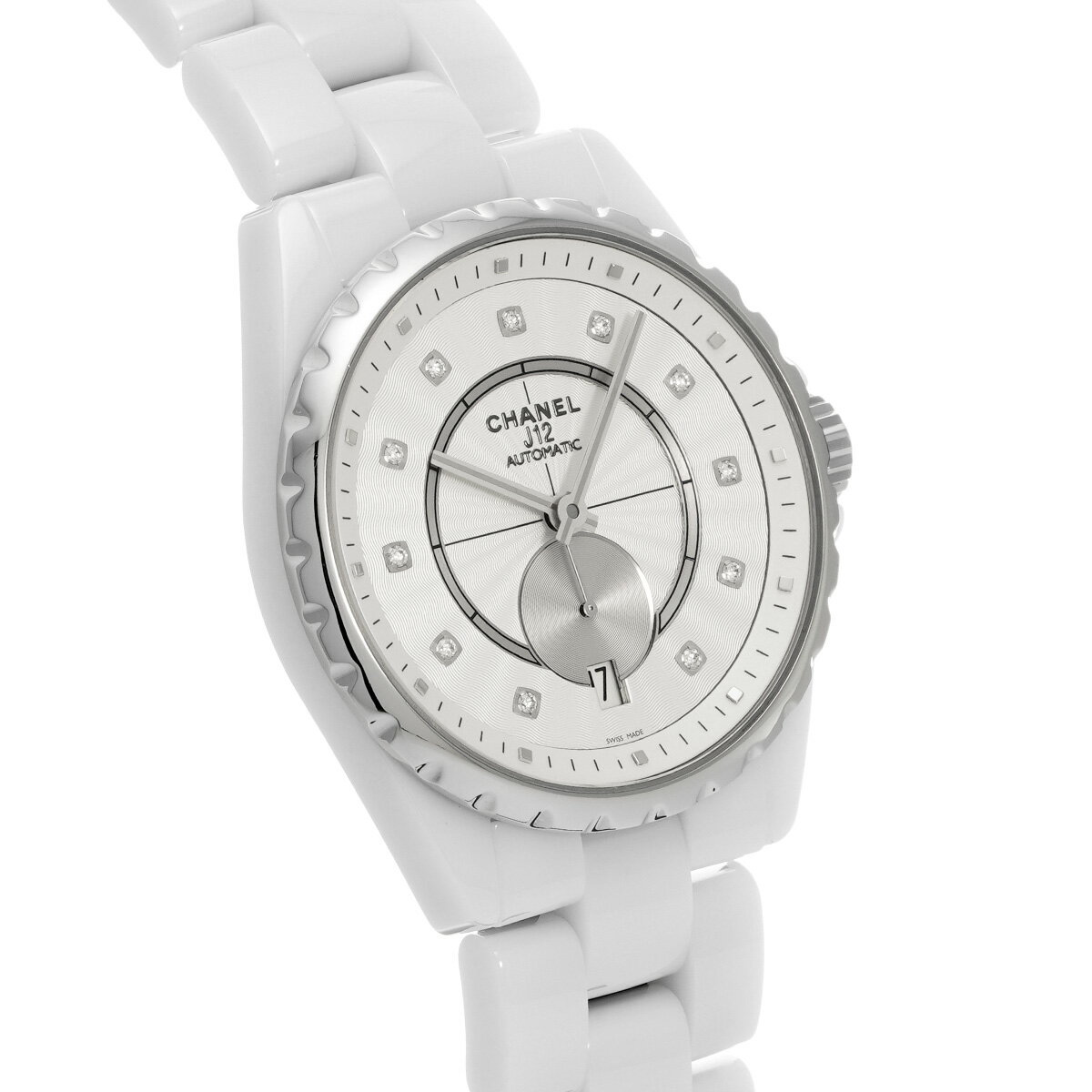 シャネル CHANEL J12 365 H4345 シルバー/ダイヤモンド ユニセックス 腕時計 シャネル 時計 高級腕時計 ブランド 【ローン48回払い無金利】【中古】