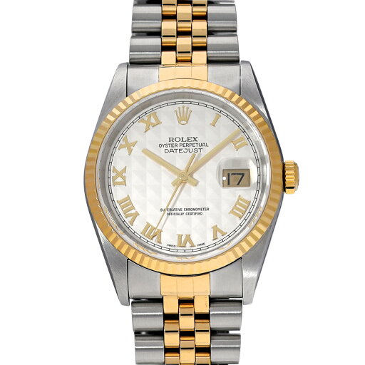 ロレックス ROLEX デイトジャスト 16233 P番(2000年頃製造) アイボリーピラミッド メンズ 腕時計 ロレックス 時計 高級腕時計 ブランド 【ローン36回払い無金利】【中古】 ロレックス ROLEX デイトジャスト 16233 P番(2000年頃製造) アイボリーピラミッド メンズ 腕時計 ロレックス 時計 高級腕時計 ブランド 【ローン36回払い無金利】【中古】