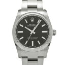 ロレックス ROLEX オイスターパーペチュアル 34 124200 ランダムシリアル ブライトブラック ユニセックス 腕時計 ロレックス 時計 高級腕時計 ブランド 【ローン36回払い無金利】【中古】