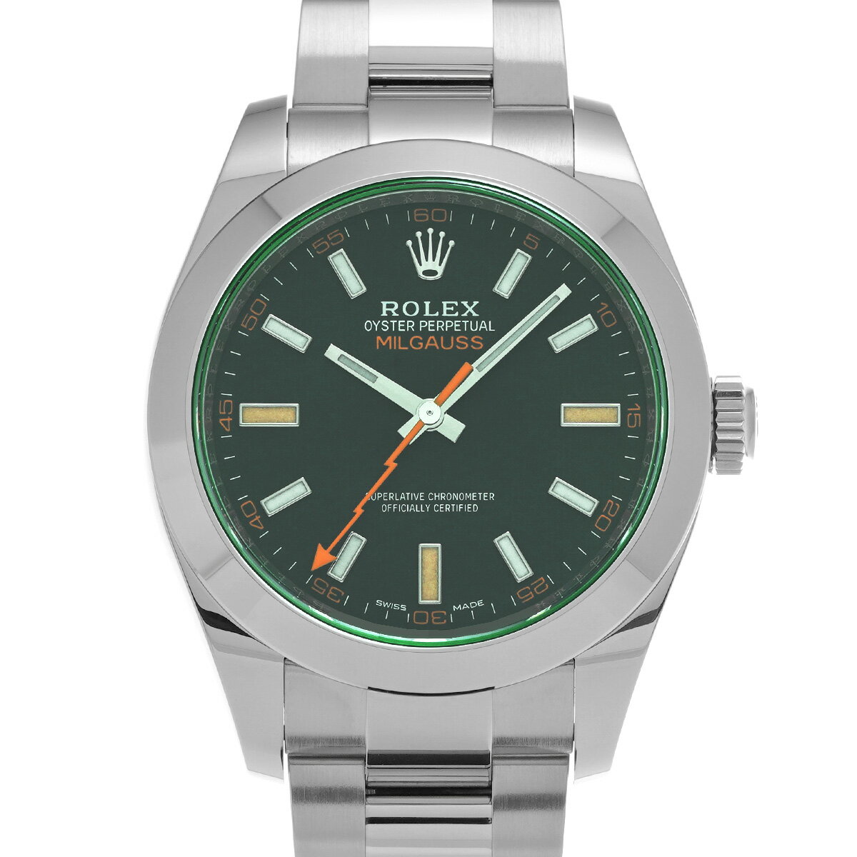 ロレックス ROLEX ミルガウス 116400GV ランダムシリアル インテンスブラック メンズ 腕時計 ロレックス 時計 高級腕時計 ブランド 【ローン36回払い無金利】【中古】