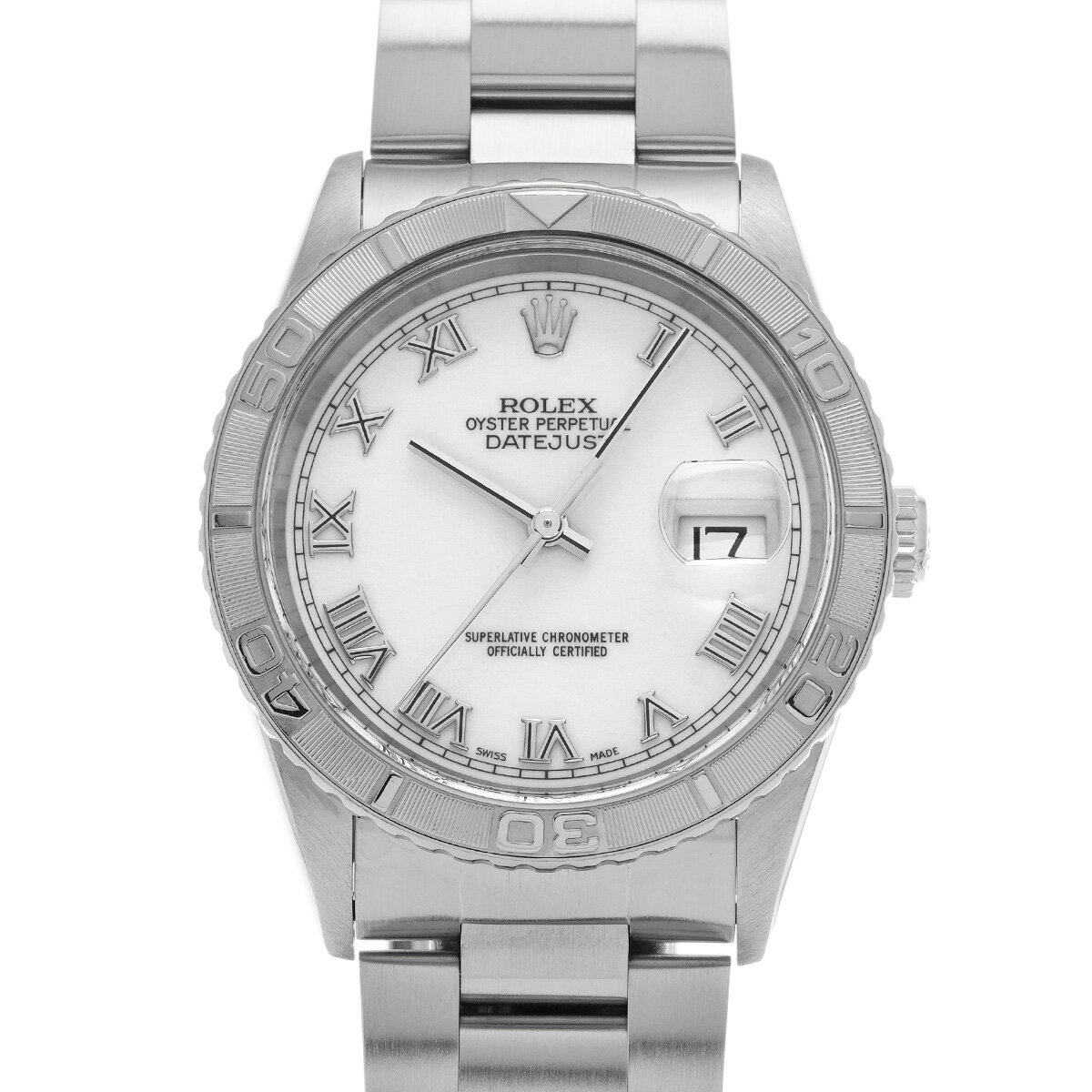 ロレックス ROLEX デイトジャスト サンダーバード 16264 F番(2003年頃製造) ホワイト メンズ 腕時計 ロレックス 時計 高級腕時計 ブランド 【ローン48回払い無金利】【中古】