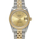 ロレックス ROLEX デイトジャスト 68273 N番(1992年頃製造) シャンパン ユニセックス 腕時計 ロレックス 時計 高級腕時計 ブランド 【ローン36回払い無金利】【中古】