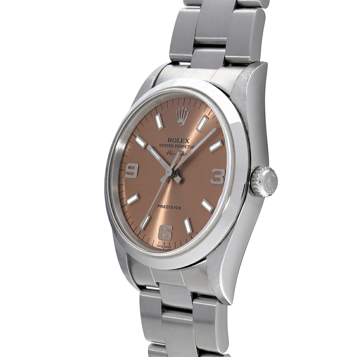 【〜10/9 最大3万円クーポン】ロレックス ROLEX エアキング 14000 A番(1999年頃製造) ピンク メンズ 腕時計 ロレックス 時計 高級腕時計 ブランド 【ローン36回払い無金利】【中古】