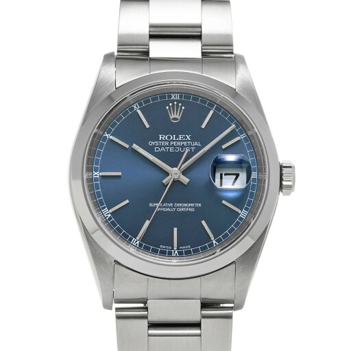 ロレックス ROLEX デイトジャスト 16200 A番(1999年頃製造) ブルー メンズ 腕時計 ロレックス 時計 高級腕時計 ブランド 【ローン36回払い無金利】【中古】 ロレックス ROLEX デイトジャスト 16200 A番(1999年頃製造) ブルー メンズ 腕時計 ロレックス 時計 高級腕時計 ブランド 【ローン36回払い無金利】【中古】