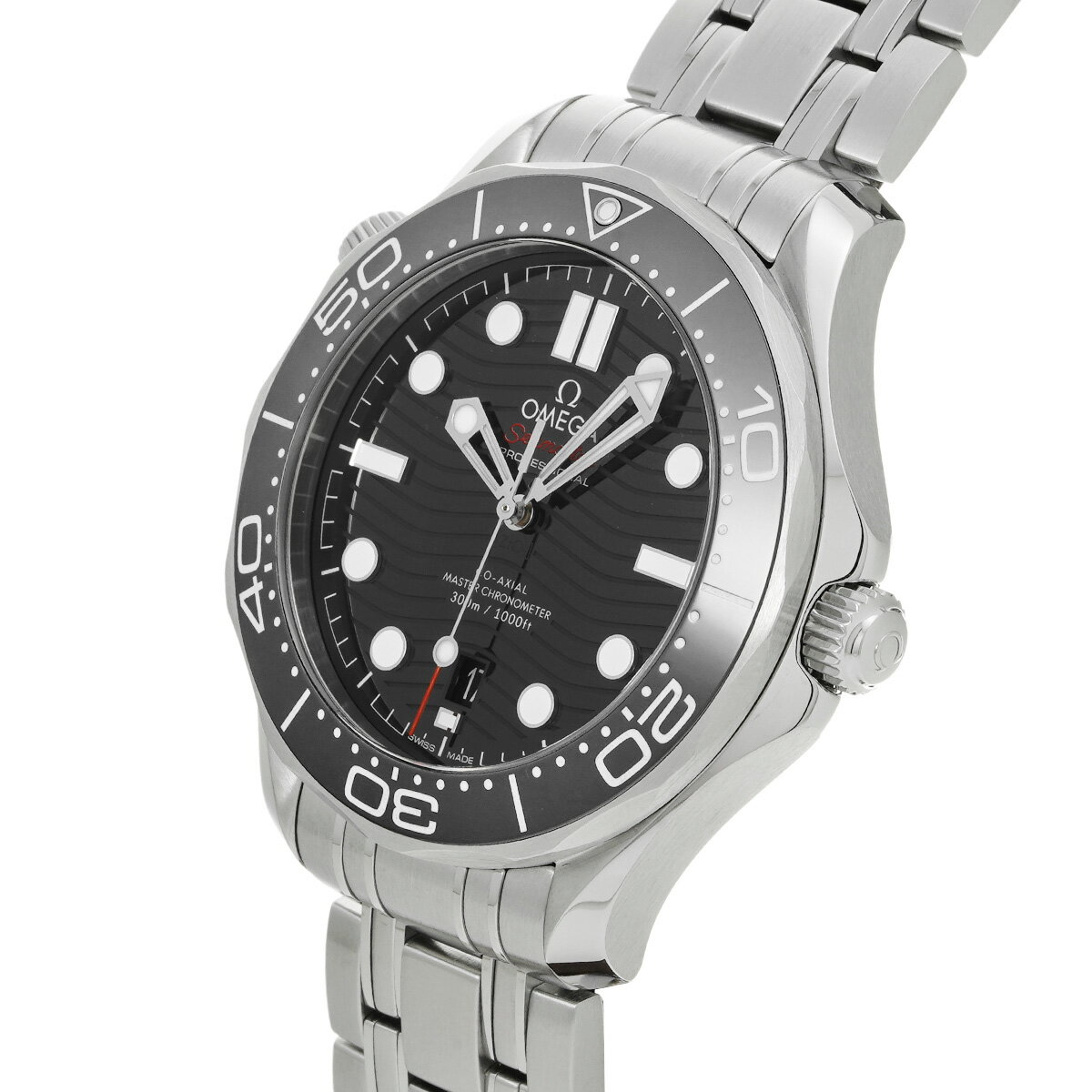 オメガ OMEGA シーマスター ダイバー300 コーアクシャル マスタークロノメーター 210.30.42.20.01.001 ブラック メンズ 腕時計 オメガ 時計 高級腕時計 ブランド 【ローン36回払い無金利】【中古】