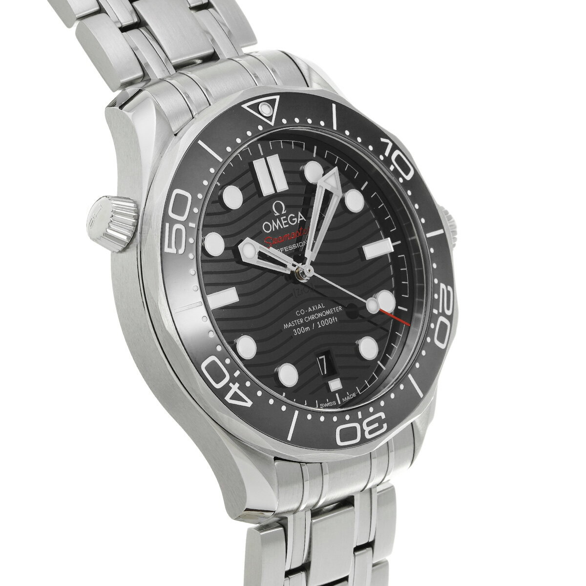 オメガ OMEGA シーマスター ダイバー300 コーアクシャル マスタークロノメーター 210.30.42.20.01.001 ブラック メンズ 腕時計 オメガ 時計 高級腕時計 ブランド 【ローン36回払い無金利】【中古】