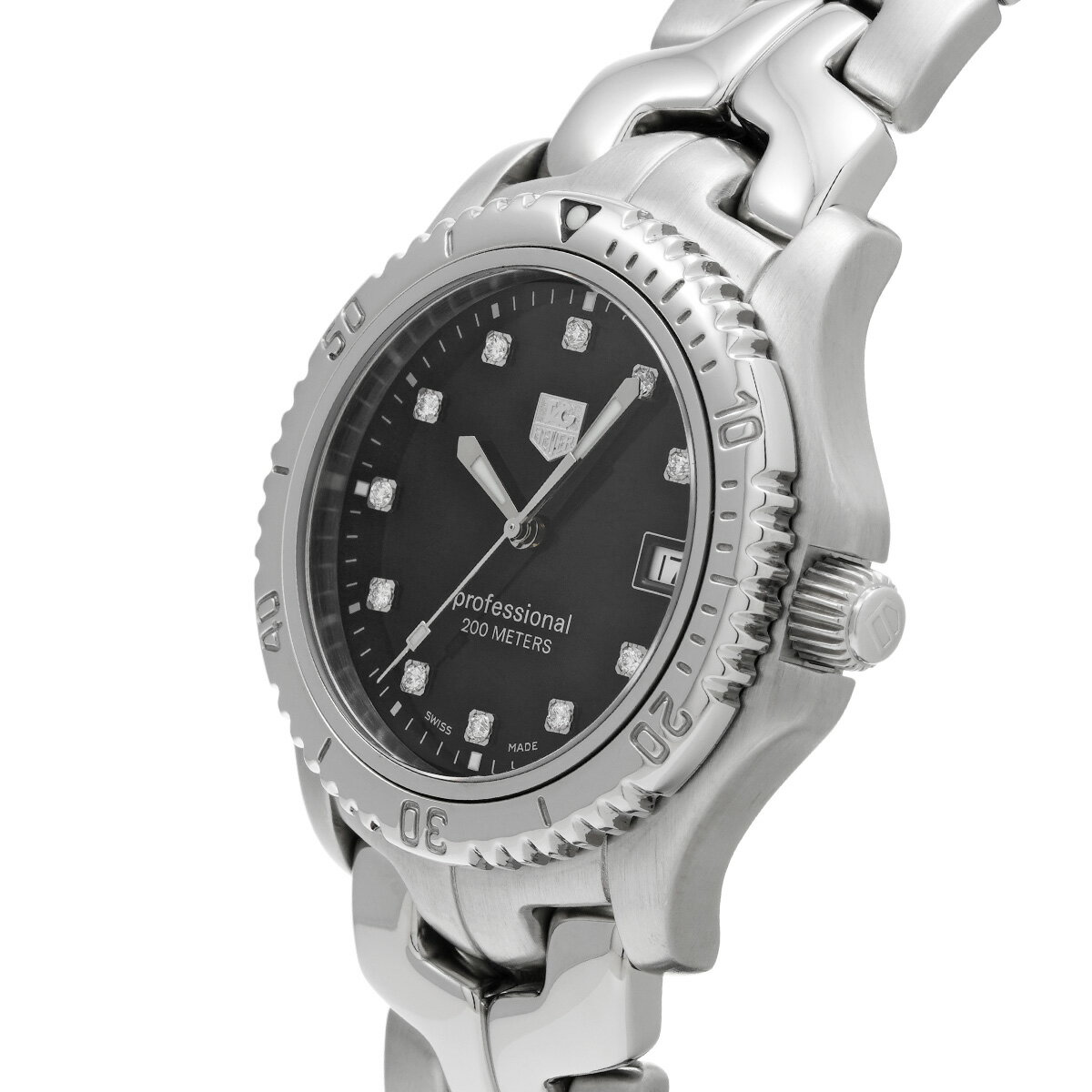 タグ ホイヤー TAG HEUER プロフェッショナル ダイバー 200 WT1115.BA0551 ブラック/ダイヤモンド メンズ 腕時計 タグ ホイヤー 時計 高級腕時計 ブランド 【ローン48回払い無金利】【中古】