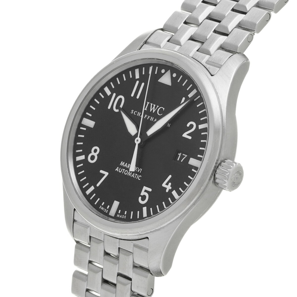 【〜9/24 最大3万円クーポン】IWC パイロットウォッチ マーク XVI IW325504 ブラック メンズ 腕時計 IWC 時計 高級腕時計 ブランド 【ローン36回払い無金利】【中古】