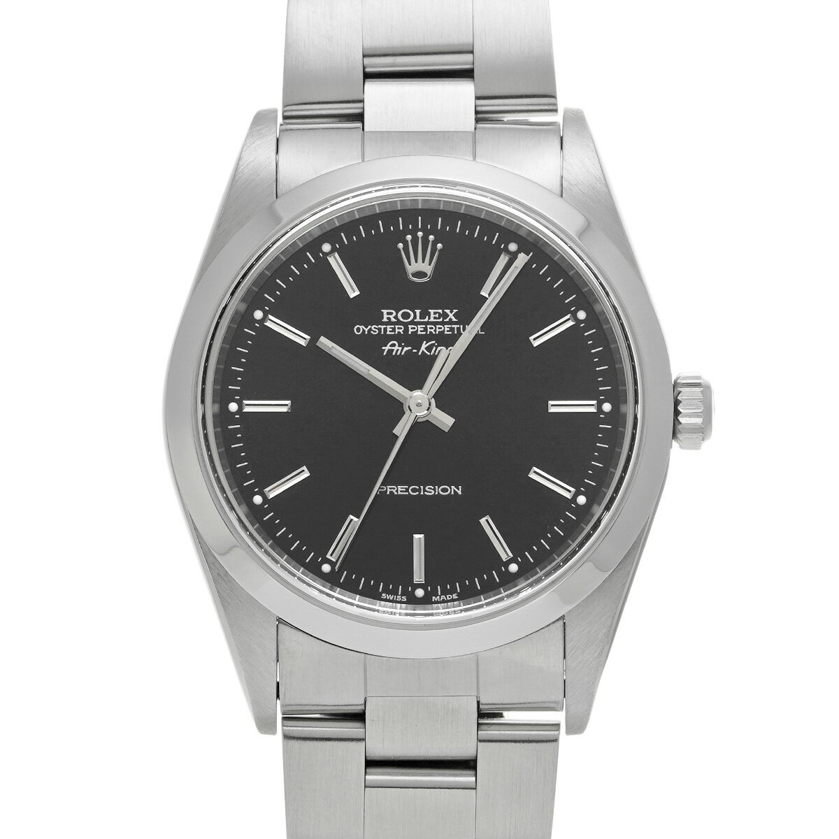 ロレックス ROLEX エアキング 14000 A番(1999年頃製造) ブラック メンズ 腕時計 ロレックス 時計 高級腕時計 ブランド 【ローン36回払い無金利】【中古】