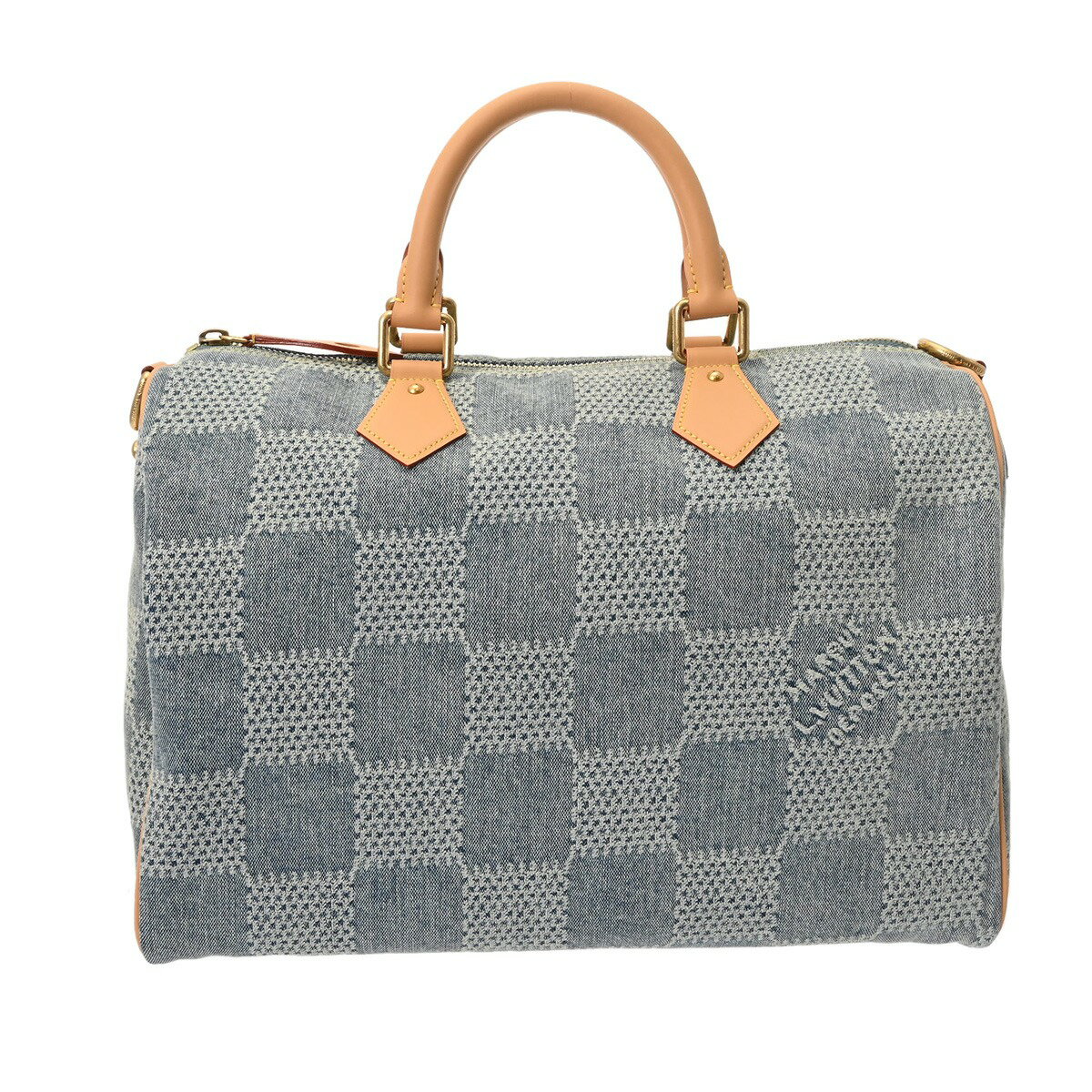 【美品】Louis Vuitton デニムボストンバッグ ルイ·ヴィトン】「LV リミックス」より、モノグラム·デニム