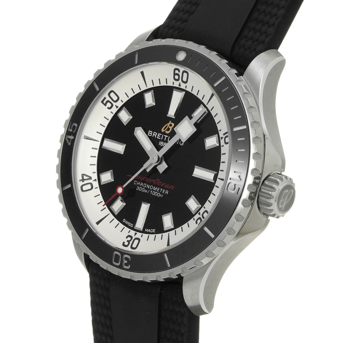 【〜9/24 最大3万円クーポン】ブライトリング BREITLING スーパーオーシャン オートマチック 42 A17375211B1S1 ブラック メンズ 腕時計 ブライトリング 時計 高級腕時計 ブランド 【ローン36回払い無金利】【中古】