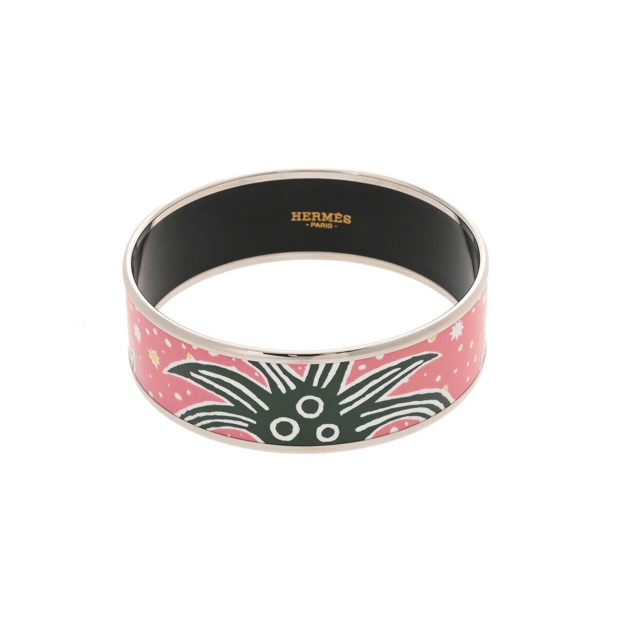 【〜11/27 最大3万円クーポン】エルメス HERMES エマイユ GM マルチカラー/シルバー金具 エナメル レディース ブレスレット エルメス 【ローン48回払い無金利】【中古】