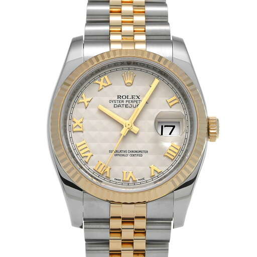 ロレックス ROLEX デイトジャスト 116233 ランダムシリアル アイボリーピラミッド メンズ 腕時計 ロレックス 時計 高級腕時計 ブランド 【ローン36回払い無金利】【中古】 ロレックス ROLEX デイトジャスト 116233 ランダムシリアル アイボリーピラミッド メンズ 腕時計 ロレックス 時計 高級腕時計 ブランド 【ローン36回払い無金利】【中古】