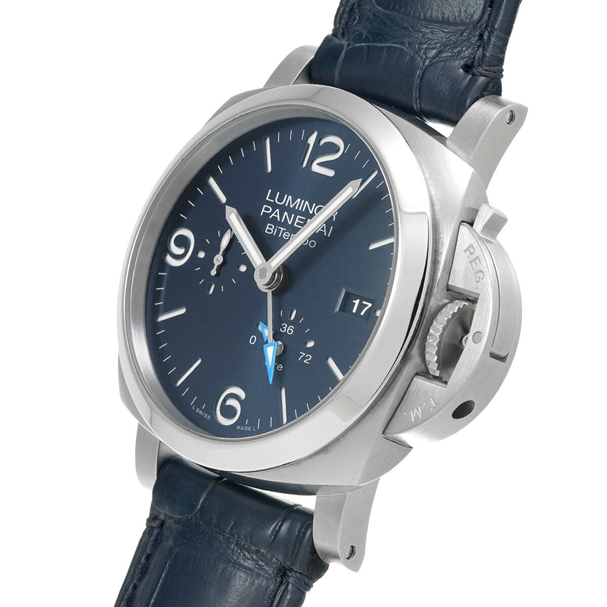 パネライ PANERAI ルミノール BiTempo パワーリザーブ PAM01361 Z番(2023年製造) ブルー メンズ 腕時計 パネライ 時計 高級腕時計 ブランド 【ローン36回払い無金利】【中古】