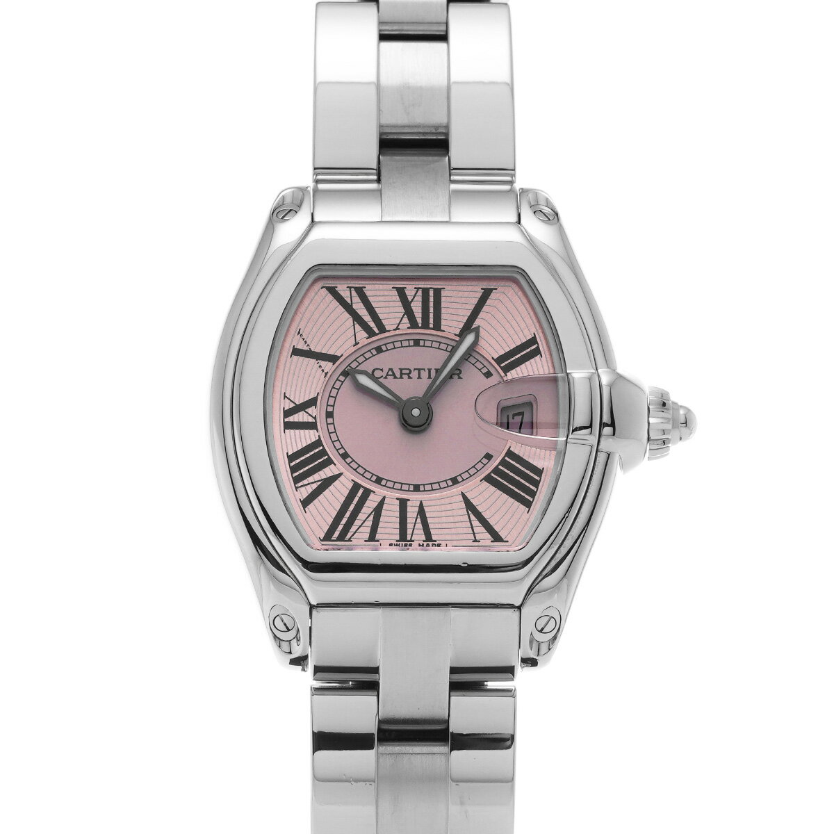 カルティエ CARTIER ロードスター SM W62017V3 ピンク レディース 腕時計 カルティエ 時計 高級腕時計 ブランド 【ローン48回払い無金利】【中古】