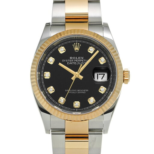 ロレックス ROLEX デイトジャスト 36 126233G ランダムシリアル ブラック/ダイヤモンド メンズ 腕時計 ロレックス 時計 高級腕時計 ブランド 【ローン36回払い無金利】【中古】 ロレックス ROLEX デイトジャスト 36 126233G ランダムシリアル ブラック/ダイヤモンド メンズ 腕時計 ロレックス 時計 高級腕時計 ブランド 【ローン36回払い無金利】【中古】