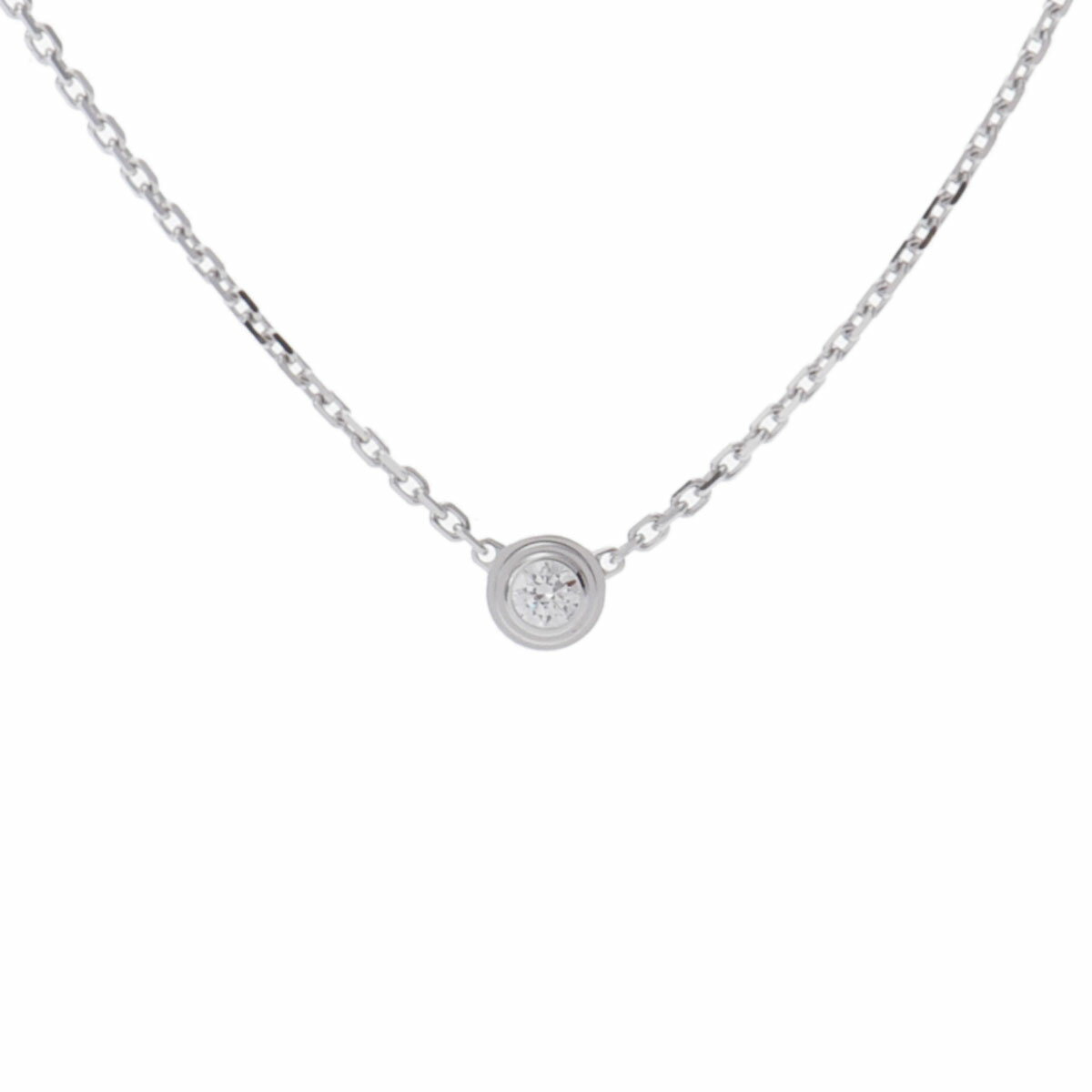 【〜11/27 最大3万円クーポン】カルティエ CARTIER ダムールネックレス XS CRB7224515 K18ホワイトゴールド WG ダイヤモンド レディース ネックレス カルティエ 【ローン48回払い無金利】【中古】のサムネイル