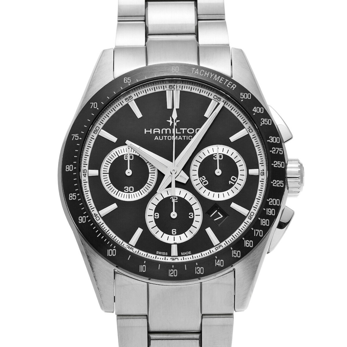 【～11/27 最大3万円クーポン】ハミルトン HAMILTON ジャズマスター パフォーマー オートクロノ H36606130 ブラック メンズ 腕時計 ハミルトン 時計 高級腕時計 ブランド 【ローン48回払い無金利】【中古】