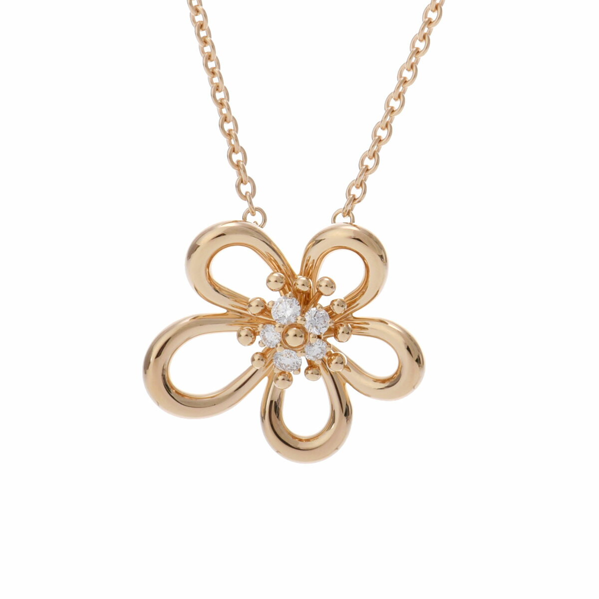 ヴァン クリーフ&アーペル Van Cleef & Arpels フラワーレース ネックレス VCARPME200 K18イエローゴールド YG ダイヤモンド レディース ネックレス ヴァン クリーフ&アーペル 【ローン36回払い無金利】【中古】のサムネイル